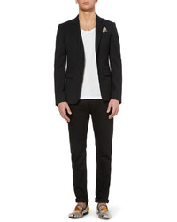 Серый нагрудный платок от Alexander McQueen