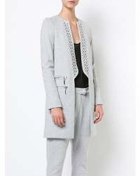 Женский серый открытый жакет от Thomas Wylde