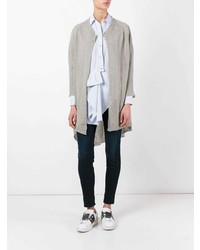 Женский серый открытый кардиган от Lamberto Losani