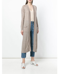 Женский серый открытый кардиган от N.Peal