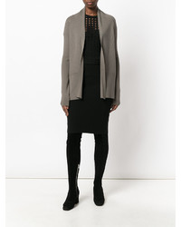 Женский серый открытый кардиган от Rick Owens