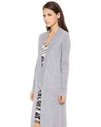 Женский серый открытый кардиган от Enza Costa