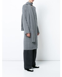 Женский серый открытый кардиган от Le Kasha