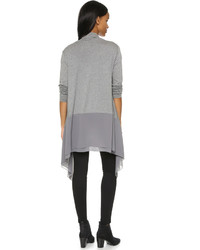 Женский серый открытый кардиган от DKNY