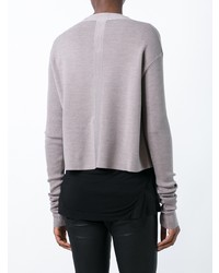 Женский серый открытый кардиган от Rick Owens