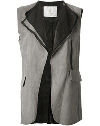 Серый пиджак без рукавов от Dondup