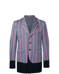 Мужской серый пиджак в вертикальную полоску от Comme Des Garçons Vintage