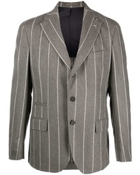 Мужской серый пиджак в вертикальную полоску от Eleventy