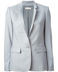 Женский серый пиджак в вертикальную полоску от Stella McCartney