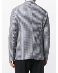 Мужской серый пиджак в вертикальную полоску от Giorgio Armani