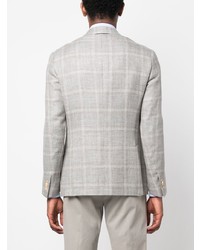Мужской серый пиджак в клетку от Corneliani