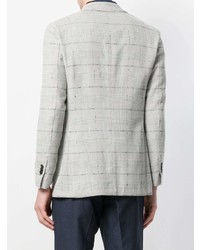 Мужской серый пиджак в клетку от Gabriele Pasini