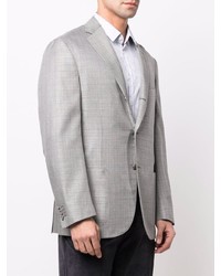 Мужской серый пиджак в клетку от Corneliani