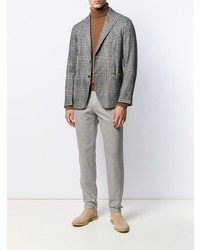 Мужской серый пиджак в клетку от Eleventy