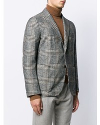 Мужской серый пиджак в клетку от Eleventy