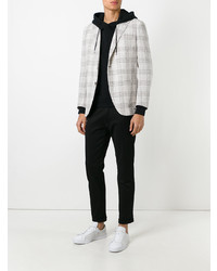 Мужской серый пиджак в клетку от Eleventy