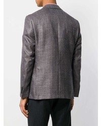 Мужской серый пиджак в клетку от Canali