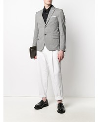 Мужской серый пиджак в клетку от Daniele Alessandrini