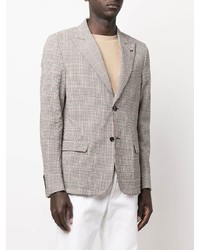 Мужской серый пиджак в клетку от Daniele Alessandrini