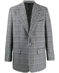 Мужской серый пиджак в клетку от Givenchy
