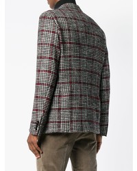 Мужской серый пиджак в клетку от Mp Massimo Piombo