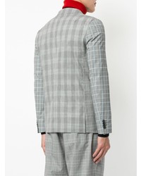 Мужской серый пиджак в клетку от GUILD PRIME