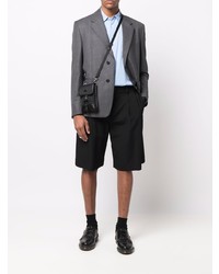 Мужской серый пиджак в клетку от Prada