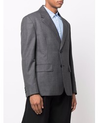 Мужской серый пиджак в клетку от Prada