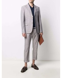 Мужской серый пиджак в клетку от Daniele Alessandrini
