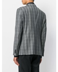 Мужской серый пиджак в клетку от Z Zegna