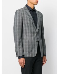 Мужской серый пиджак в клетку от Z Zegna