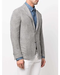 Мужской серый пиджак в мелкую клетку от Tagliatore