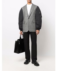 Мужской серый пиджак в шотландскую клетку от Alexander McQueen