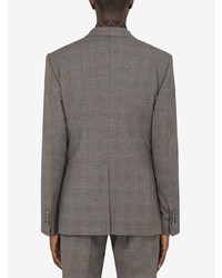 Мужской серый пиджак в шотландскую клетку от Dolce & Gabbana