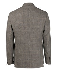 Мужской серый пиджак в шотландскую клетку от D4.0