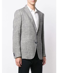 Мужской серый пиджак в шотландскую клетку от Tonello