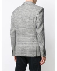 Мужской серый пиджак в шотландскую клетку от Tonello