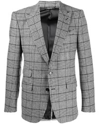 Мужской серый пиджак в шотландскую клетку от Dolce & Gabbana
