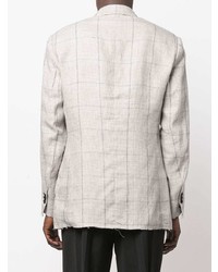 Мужской серый пиджак в шотландскую клетку от Viktor & Rolf