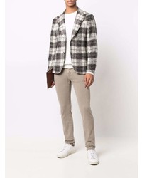 Мужской серый пиджак в шотландскую клетку от Manuel Ritz