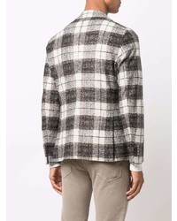 Мужской серый пиджак в шотландскую клетку от Manuel Ritz