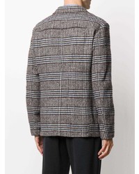 Мужской серый пиджак в шотландскую клетку от Tonello