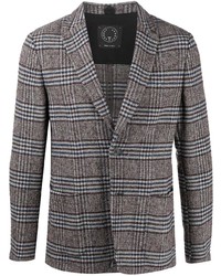 Мужской серый пиджак в шотландскую клетку от Tonello