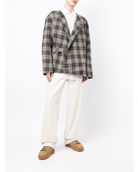Мужской серый пиджак в шотландскую клетку от Onefifteen