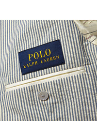 Мужской серый пиджак из жатого хлопка от Polo Ralph Lauren