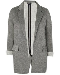 Серый пиджак из саржи