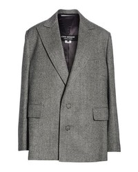 Серый пиджак-накидка