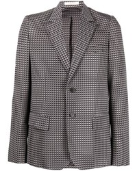 Мужской серый пиджак с геометрическим рисунком от Valentino