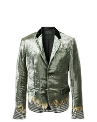 Мужской серый пиджак с принтом от Haider Ackermann