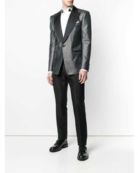 Мужской серый пиджак с принтом от Dolce & Gabbana